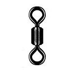 Вертлюг Akara Rolling Swivel 3220022-2 10 (10шт) с бочонок катушка
