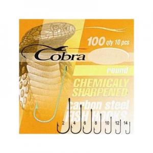 Крючки Cobra ROUND сер.100N разм 010