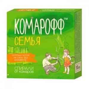 Комарофф. Семейный спирали от комаров